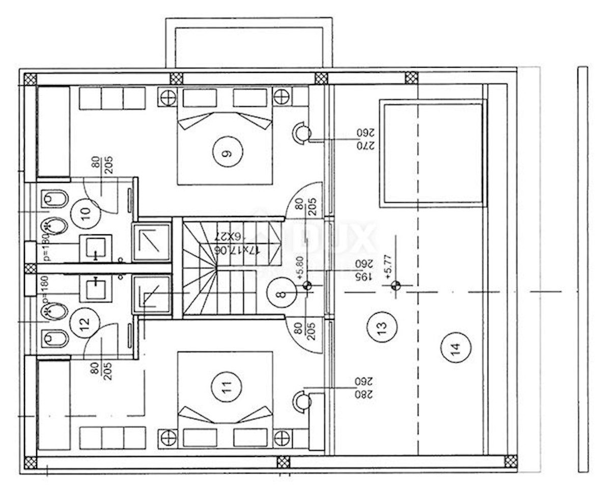 CRIKVENICA - lussuoso appartamento duplex in villa residenziale con piscina privata