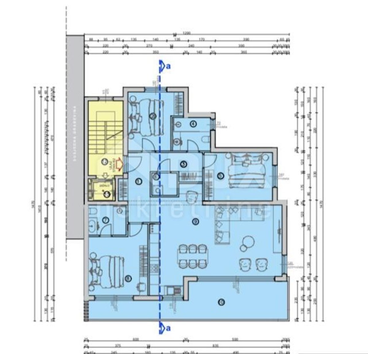 Appartamento Kostrena, 114,59m2