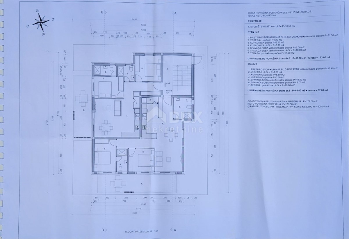 MATULJI, JURDANI, RUPA - terreno edificabile di 9000m2 con EDIFICAZIONE. PERMESSO per un edificio residenziale e commerciale