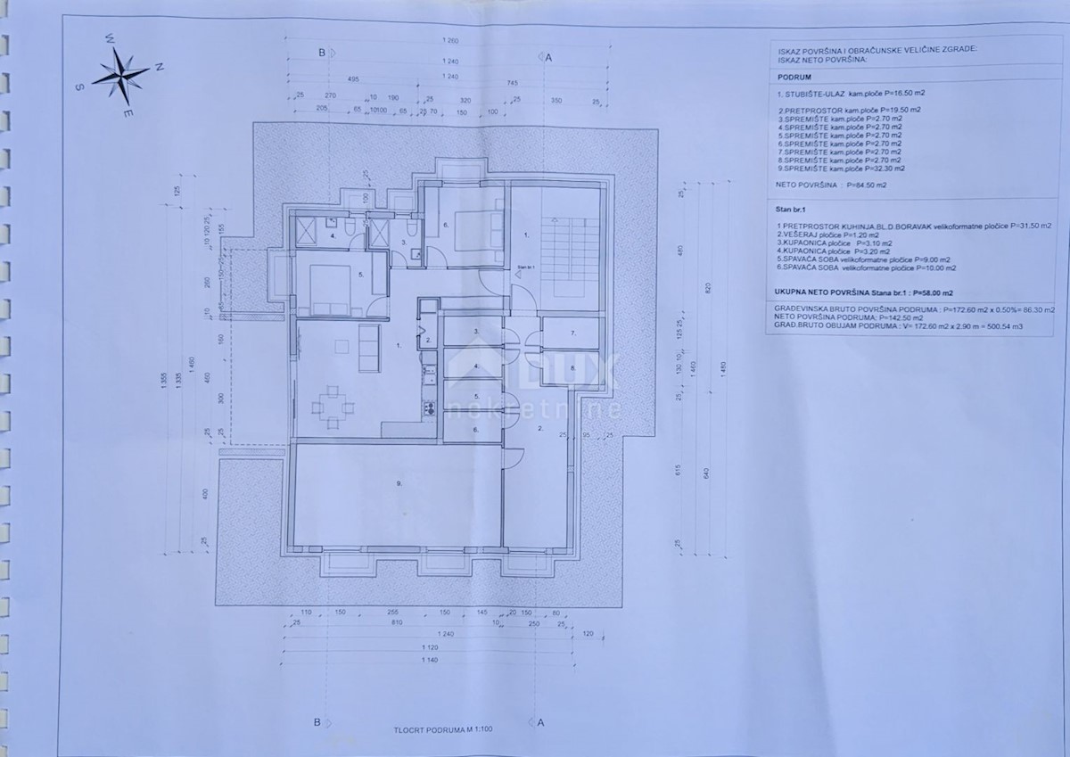 MATULJI, JURDANI, RUPA - terreno edificabile di 9000m2 con EDIFICAZIONE. PERMESSO per un edificio residenziale e commerciale