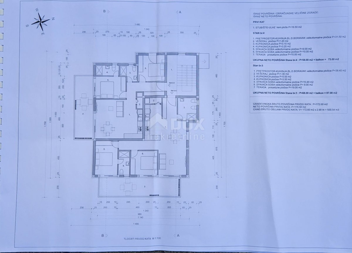 MATULJI, JURDANI, RUPA - terreno edificabile di 9000m2 con EDIFICAZIONE. PERMESSO per un edificio residenziale e commerciale