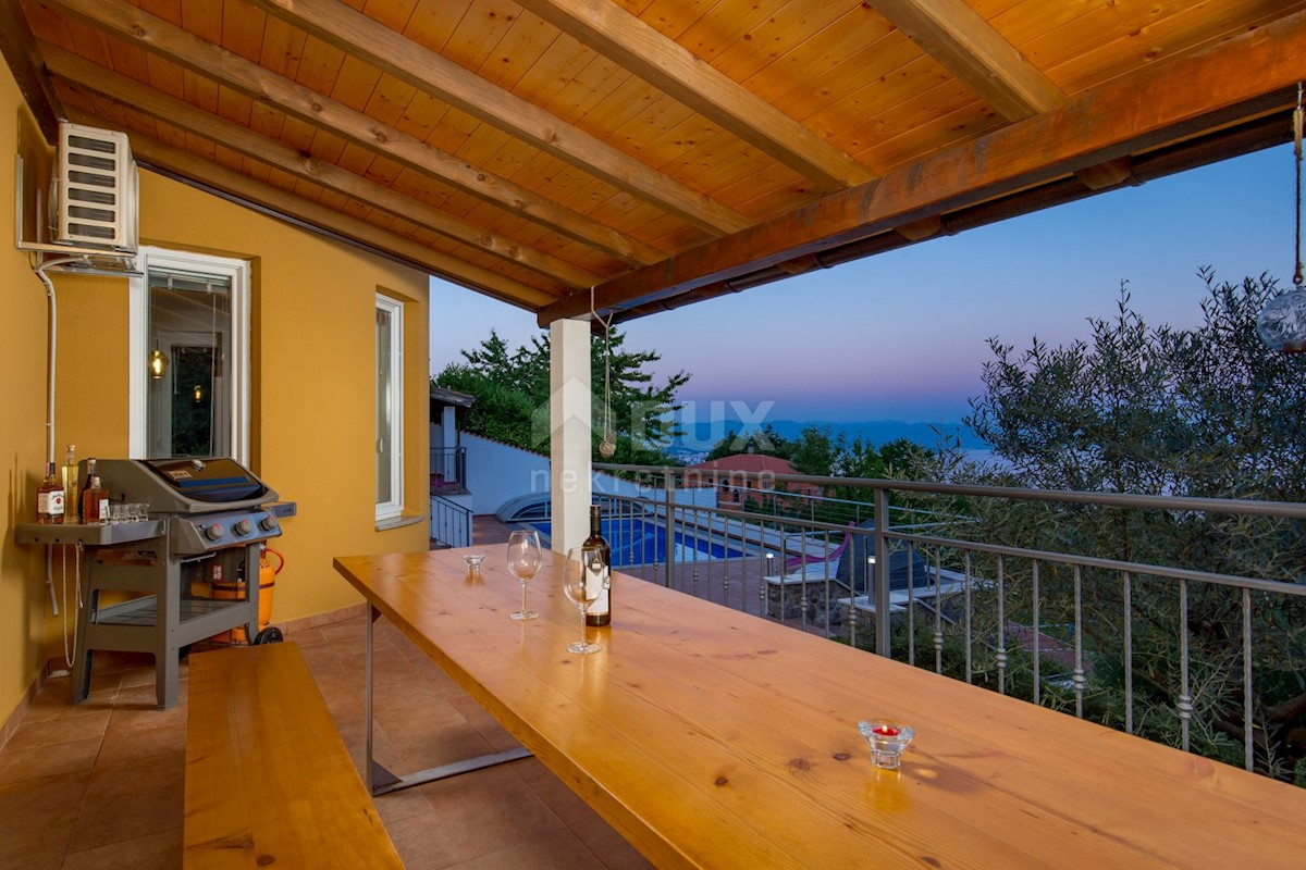 OPATIJA, VEPRINAC - Bella villa per le vacanze con vista sul Quarnero