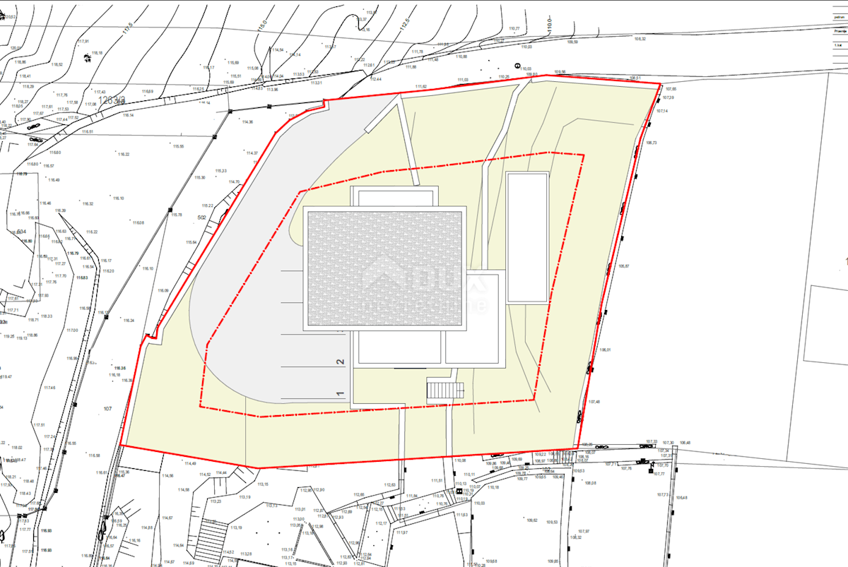 OPATIJA, CENTRO - 3 lotti di terreno per la costruzione di 3 ville con piscina con permesso di costruire, centro di Opatija