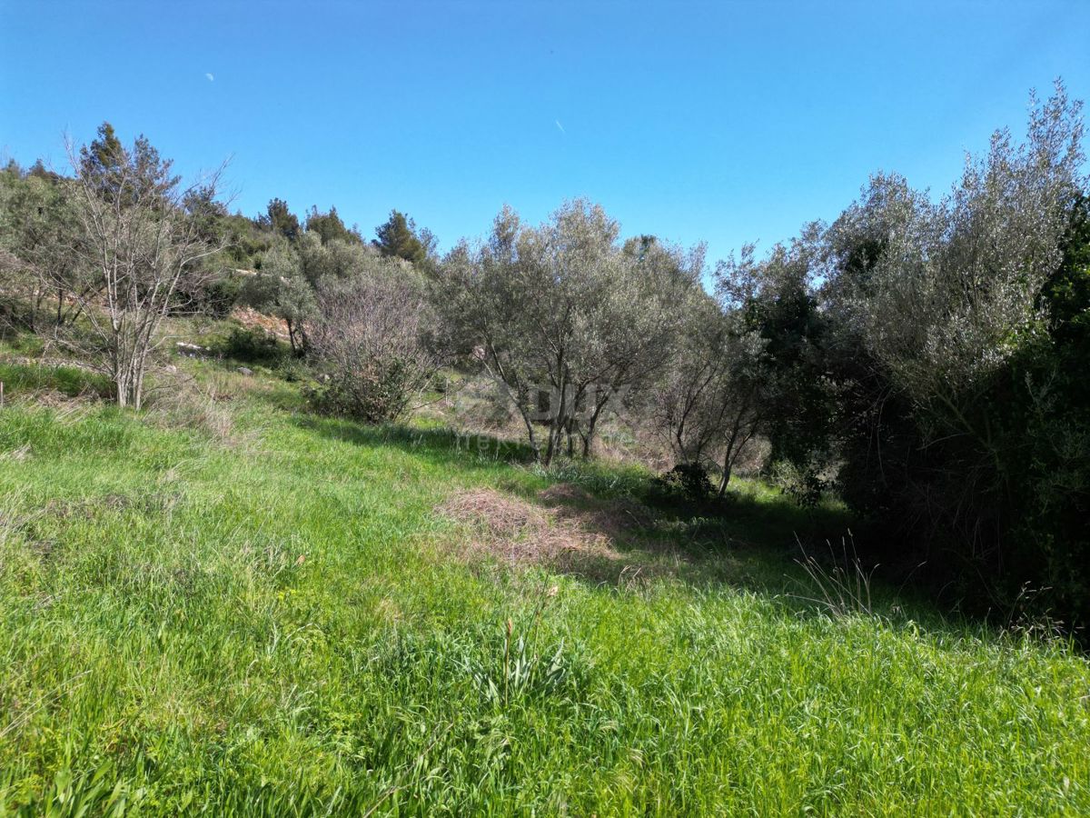 LABIN, SVETA MARINA- vecchia casa con terreno edificabile 435m2, con vista mare e progetto concettuale