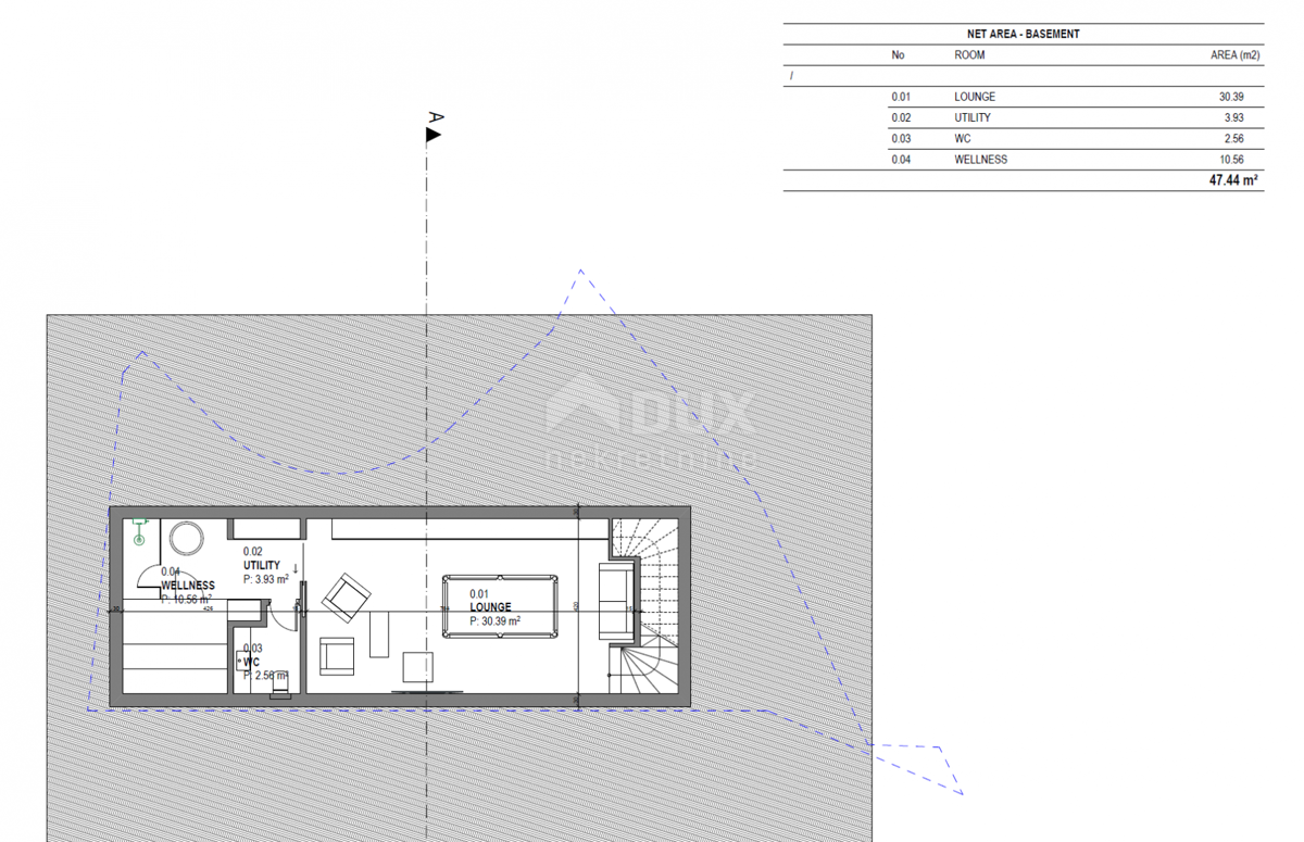 LABIN, SVETA MARINA- vecchia casa con terreno edificabile 435m2, con vista mare e progetto concettuale