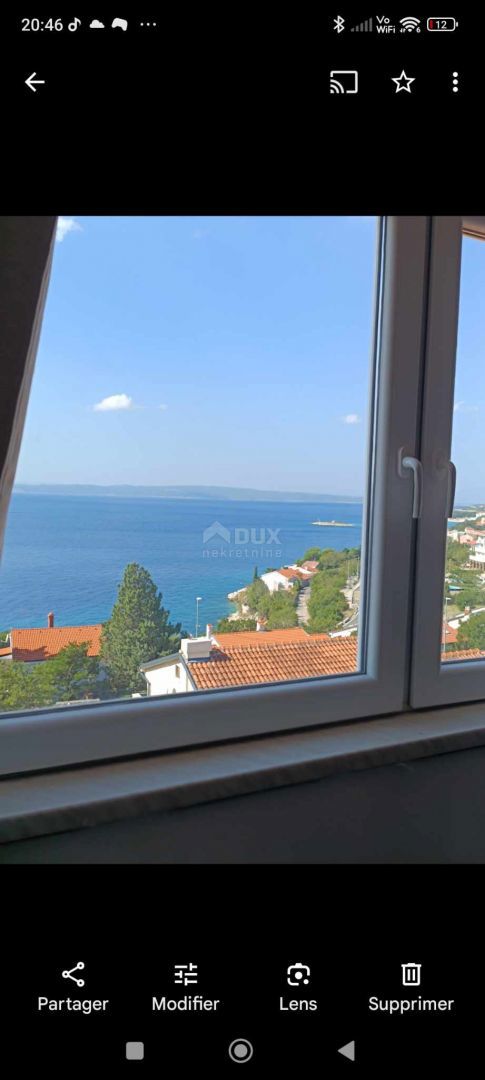 NOVI VINODOLSKI, POVILE - bellissimo 2 camere da letto + bagno con vista mare