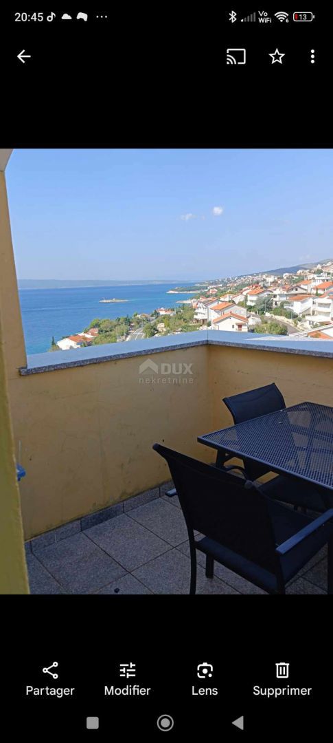 NOVI VINODOLSKI, POVILE - bellissimo 2 camere da letto + bagno con vista mare