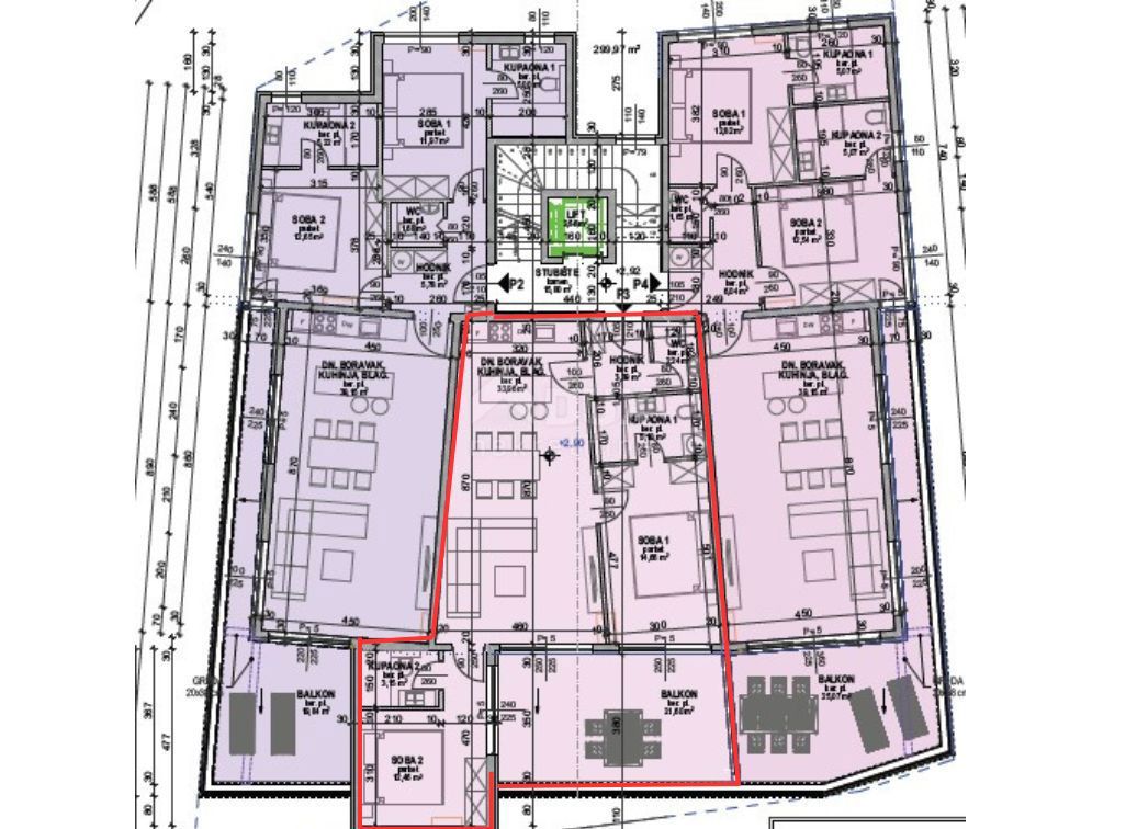 OPATIJA, CENTRO - appartamento in una nuova costruzione con vista mare, piscina condominiale, garage