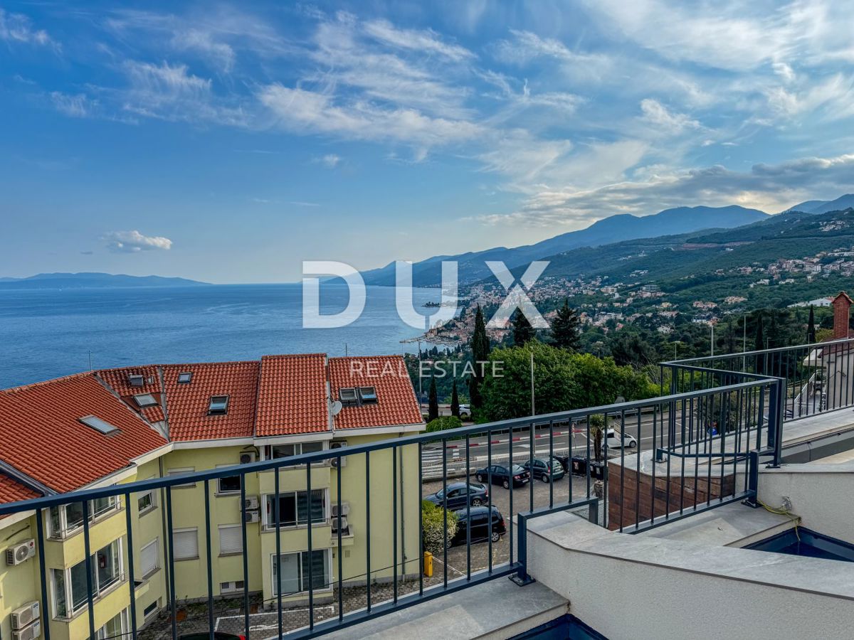OPATIJA, PAVLOVAC - appartamento più grande 137m2, 3 camere da letto, terrazza sul tetto, nuova costruzione vicino a Opatija, vista