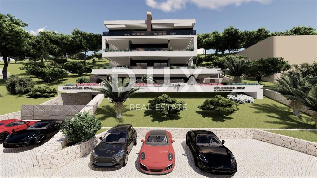 OPATIJA, CENTRO - lussuoso appartamento con vista panoramica sul mare e garage, ottima posizione