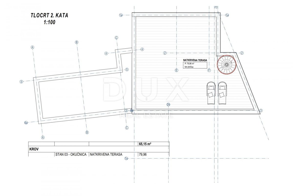 RIJEKA, KOZALA - Stupendo attico con vista su tutto il Quarnero