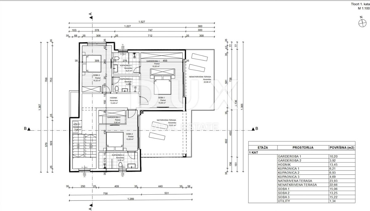 OPATIJA, POBRI - iniziata la costruzione di 100m2 CON PERMESSO DI COSTRUZIONE!!! + giardino 1200m2