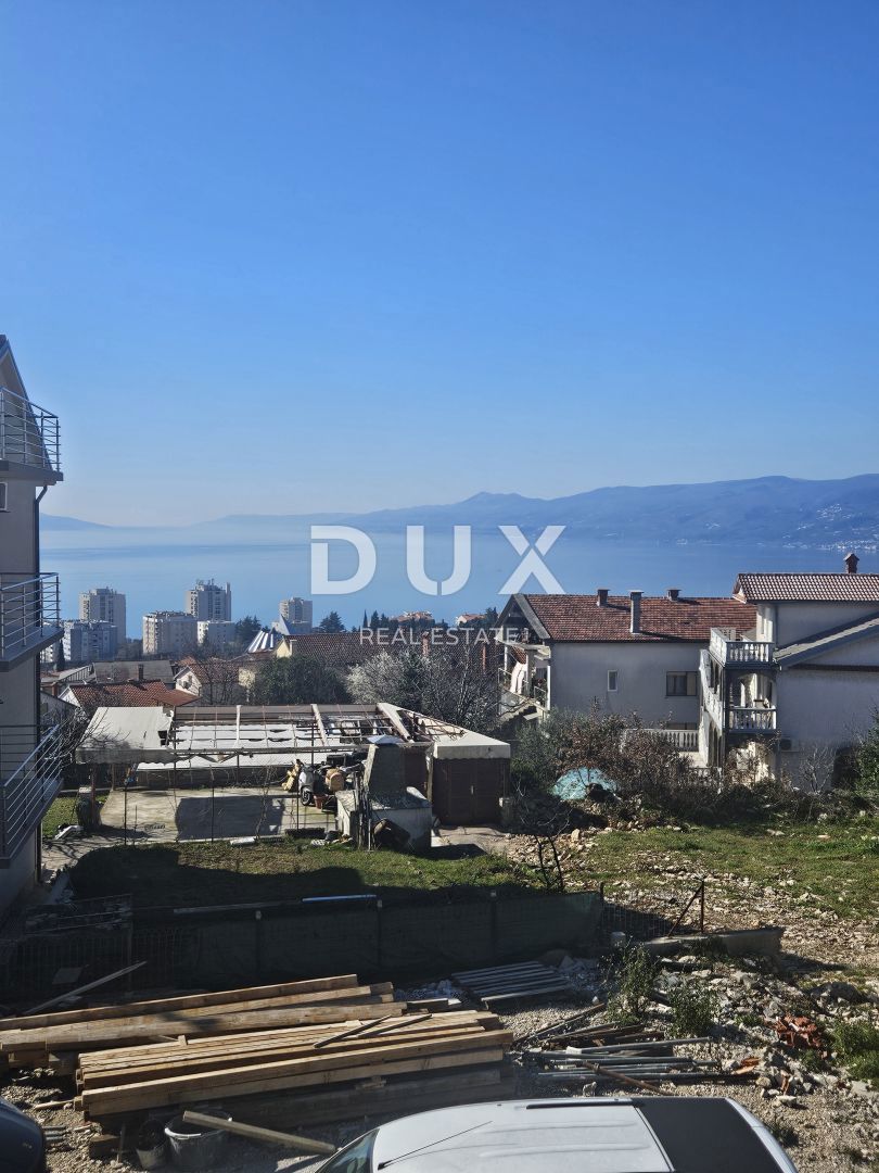 SRDOČI, ZAMET GORNJI, MARINIĆI - appartamento 77m2, soggiorno + 3 camere da letto, 1° piano, con vista mare + terrazza 77m2