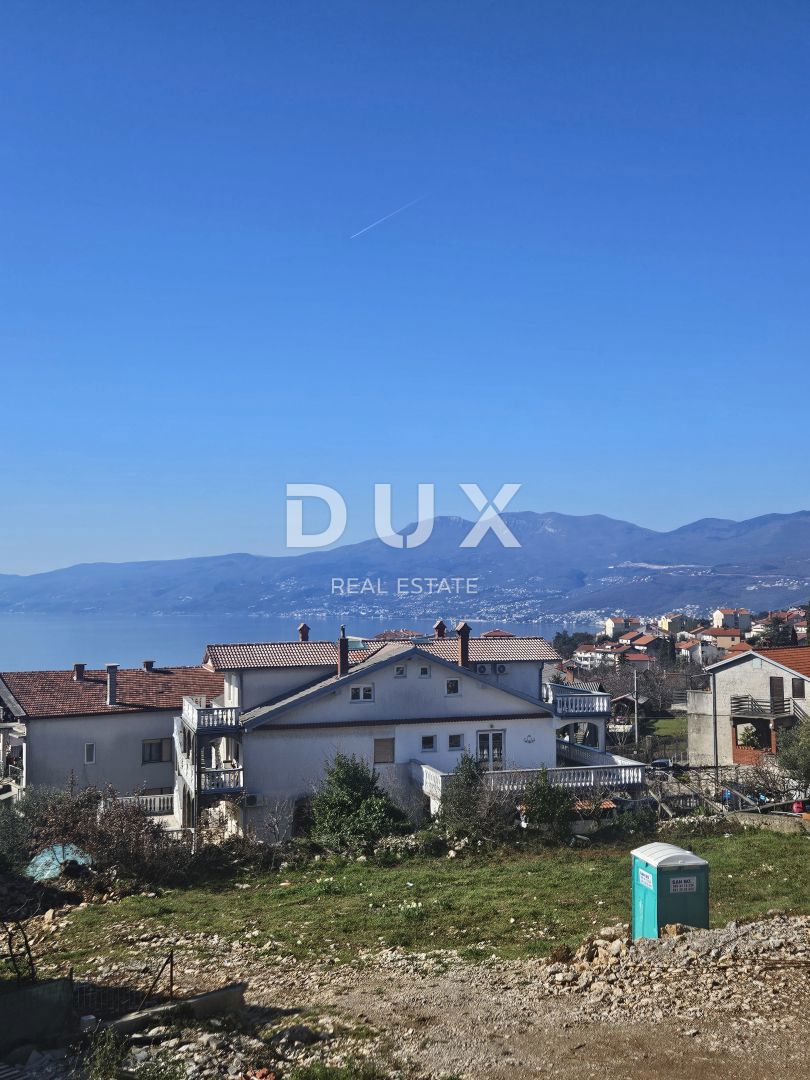 SRDOČI, ZAMET GORNJI, MARINIĆI - appartamento 77m2, soggiorno + 3 camere da letto, 1° piano, con vista mare + terrazza 77m2