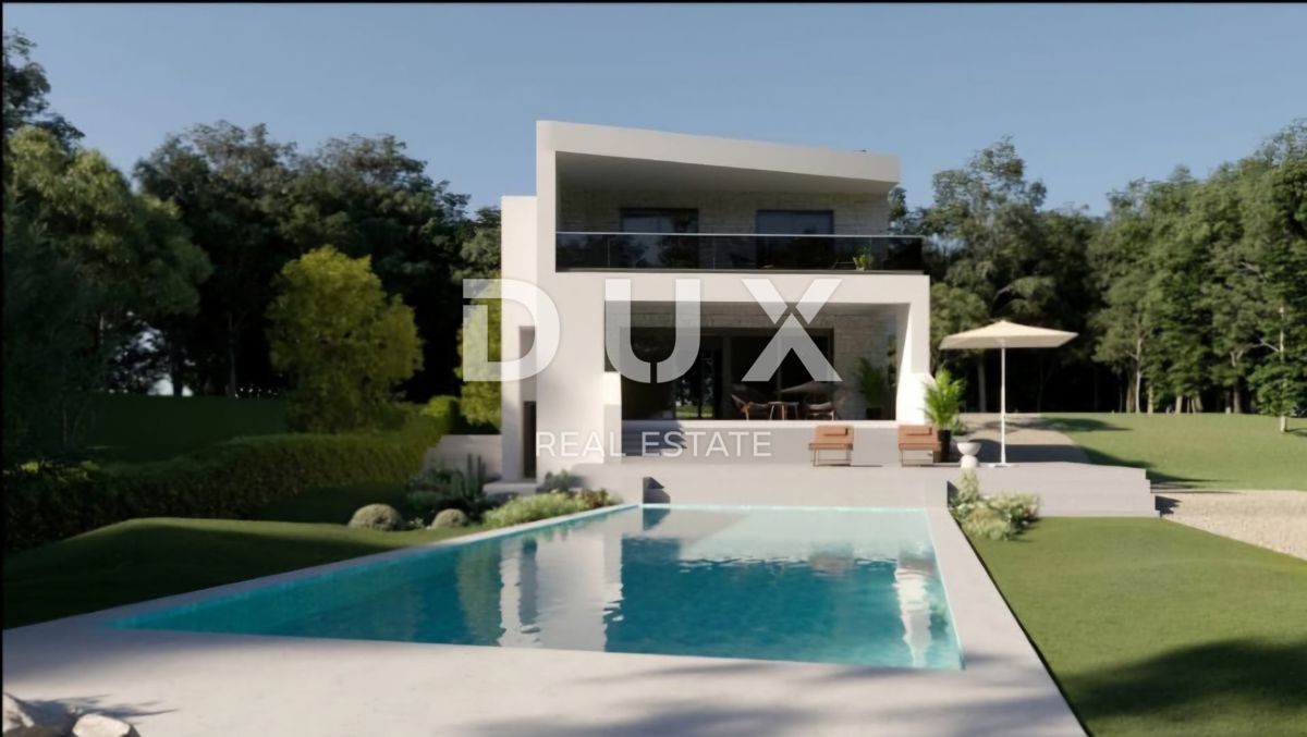 POREČ, KAŠTELIR - terreno edificabile 700m2 CON PERMESSO DI COSTRUZIONE!! per una villa con piscina