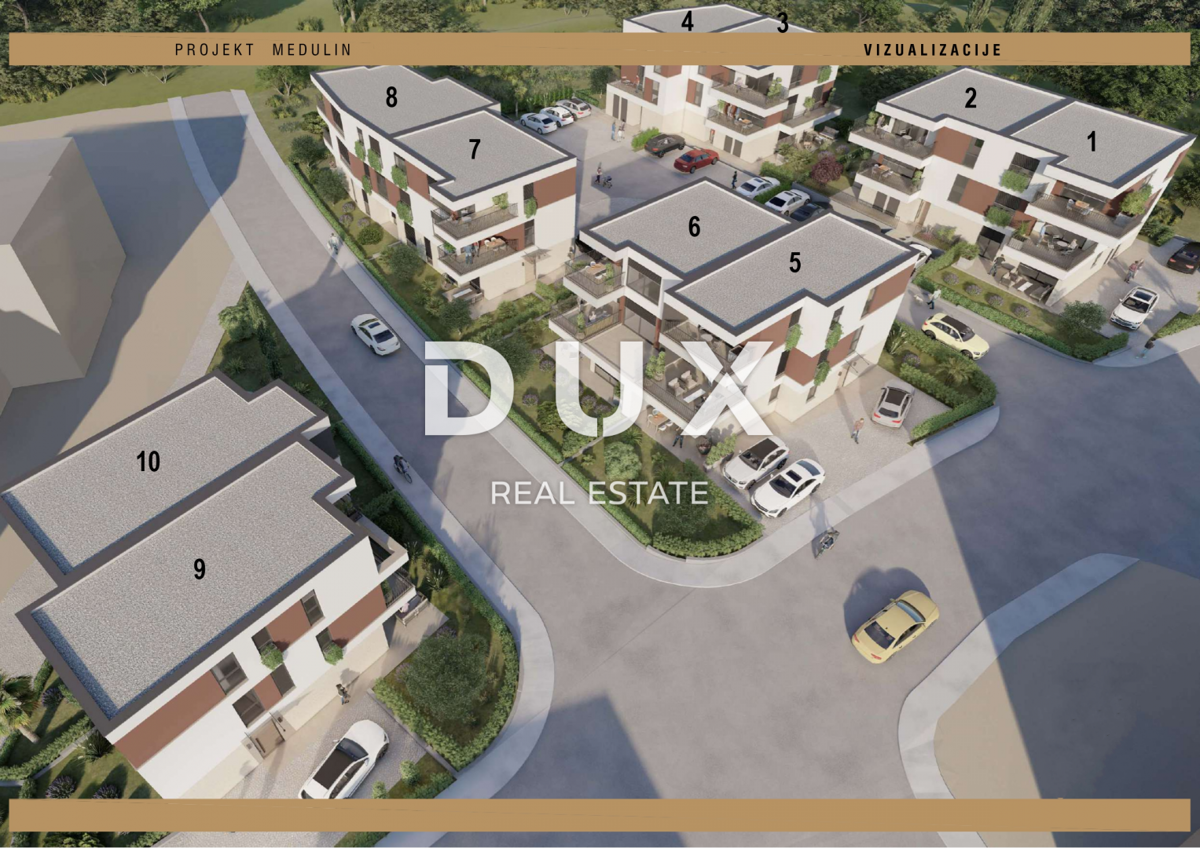 ISTRIA, MEDULIN - Nuovo edificio con ampio giardino