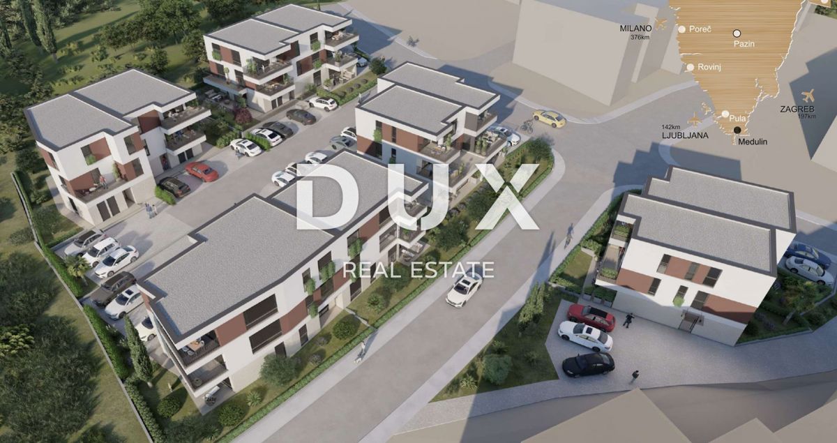 ISTRIA, MEDULIN - Nuovo edificio con ampio giardino
