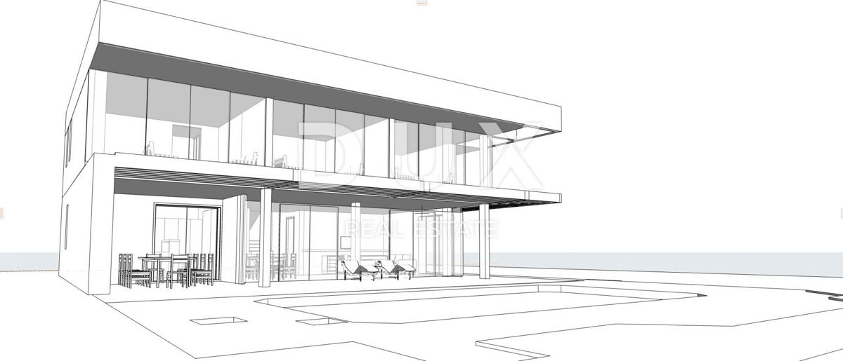 ISTRIA, SKITAČA - Terreno edificabile unico con permesso di costruire e vista mare 