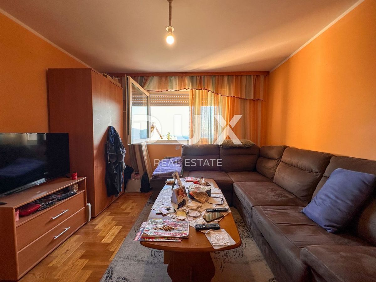 RIJEKA, SRDOČI - 2BR+LR, loggia, vista mare