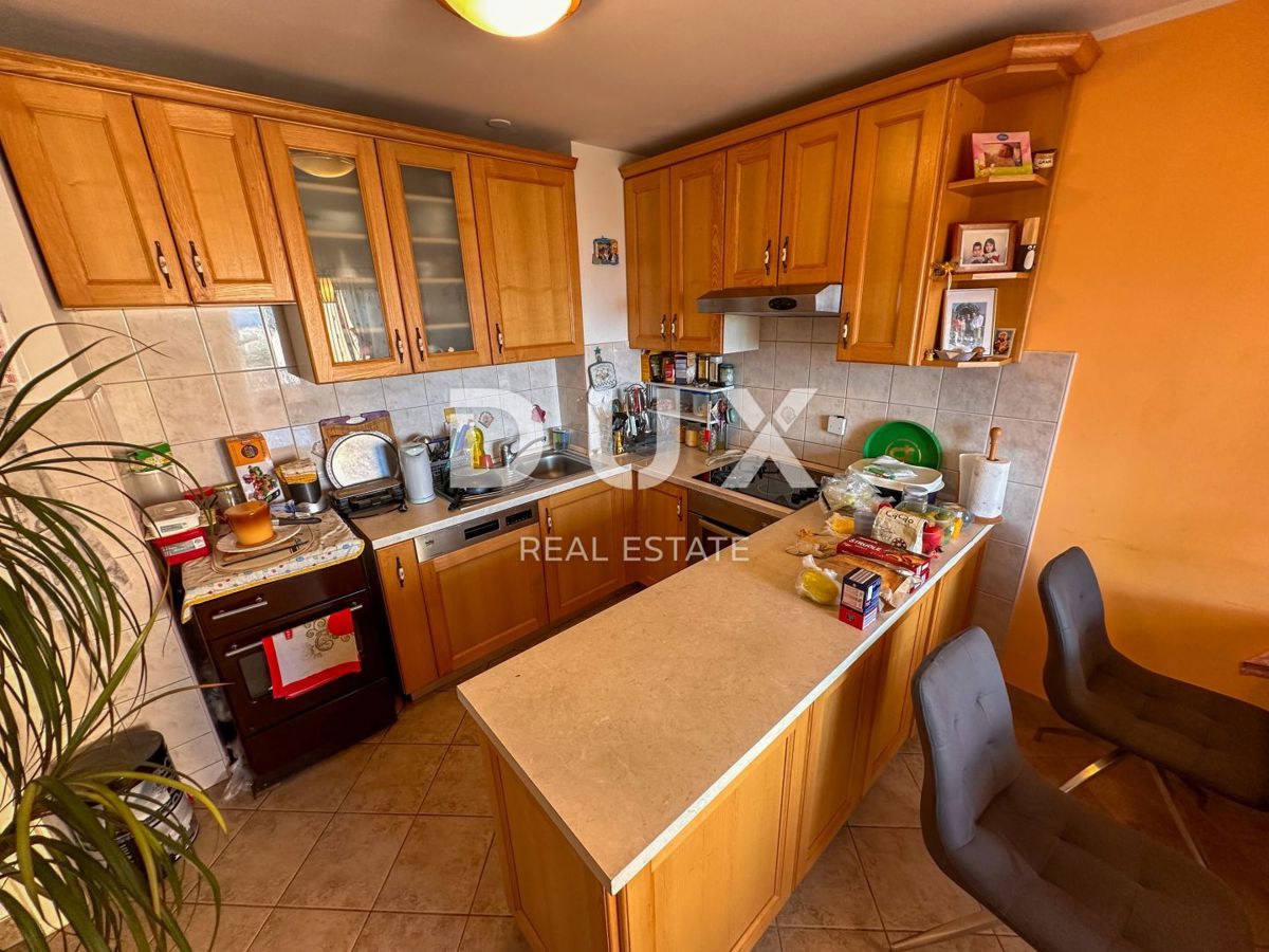RIJEKA, SRDOČI - 2BR+LR, loggia, vista mare