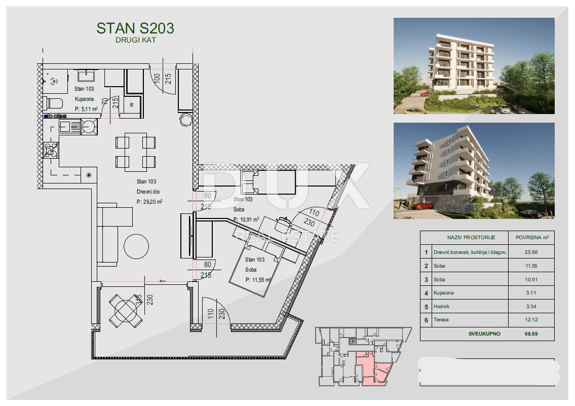 Appartamento Zamet, Rijeka, 100m2