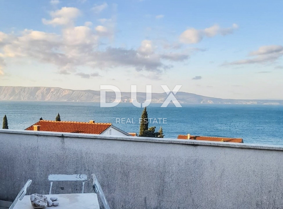 NOVI VINODOLSKI - Spazioso appartamento con vista mare, a 150 m dalla spiaggia