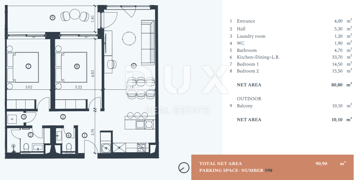 Appartamento Savudrija, Umag, 103,60m2