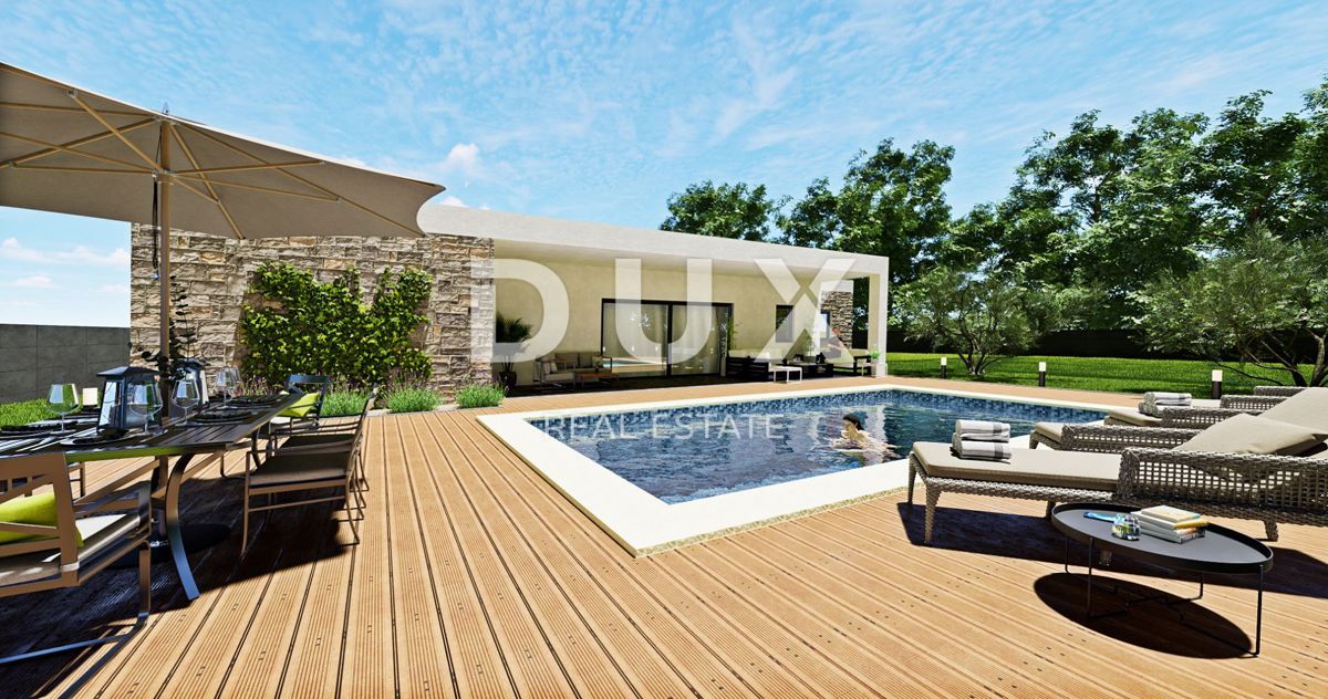 ISTRIA, LABIN - Casa con garage e piscina in costruzione