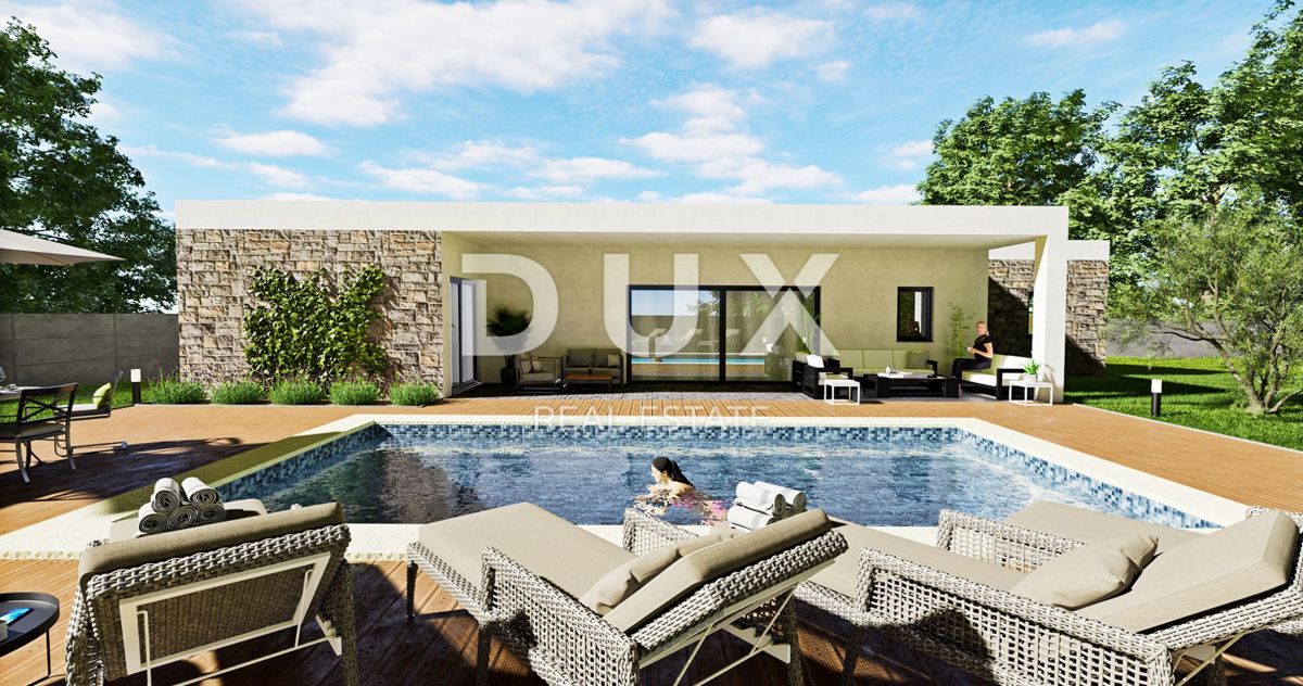 ISTRIA, LABIN - Casa con garage e piscina in costruzione