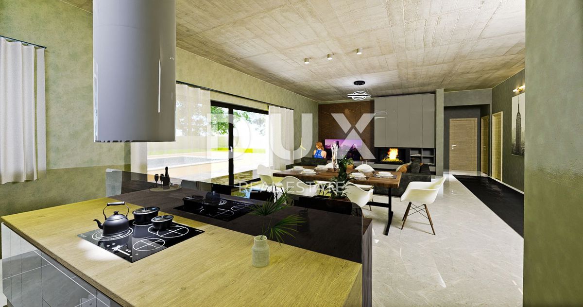 ISTRIA, LABIN - Casa con garage e piscina in costruzione