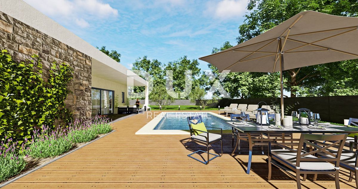 ISTRIA, LABIN - Casa con garage e piscina in costruzione