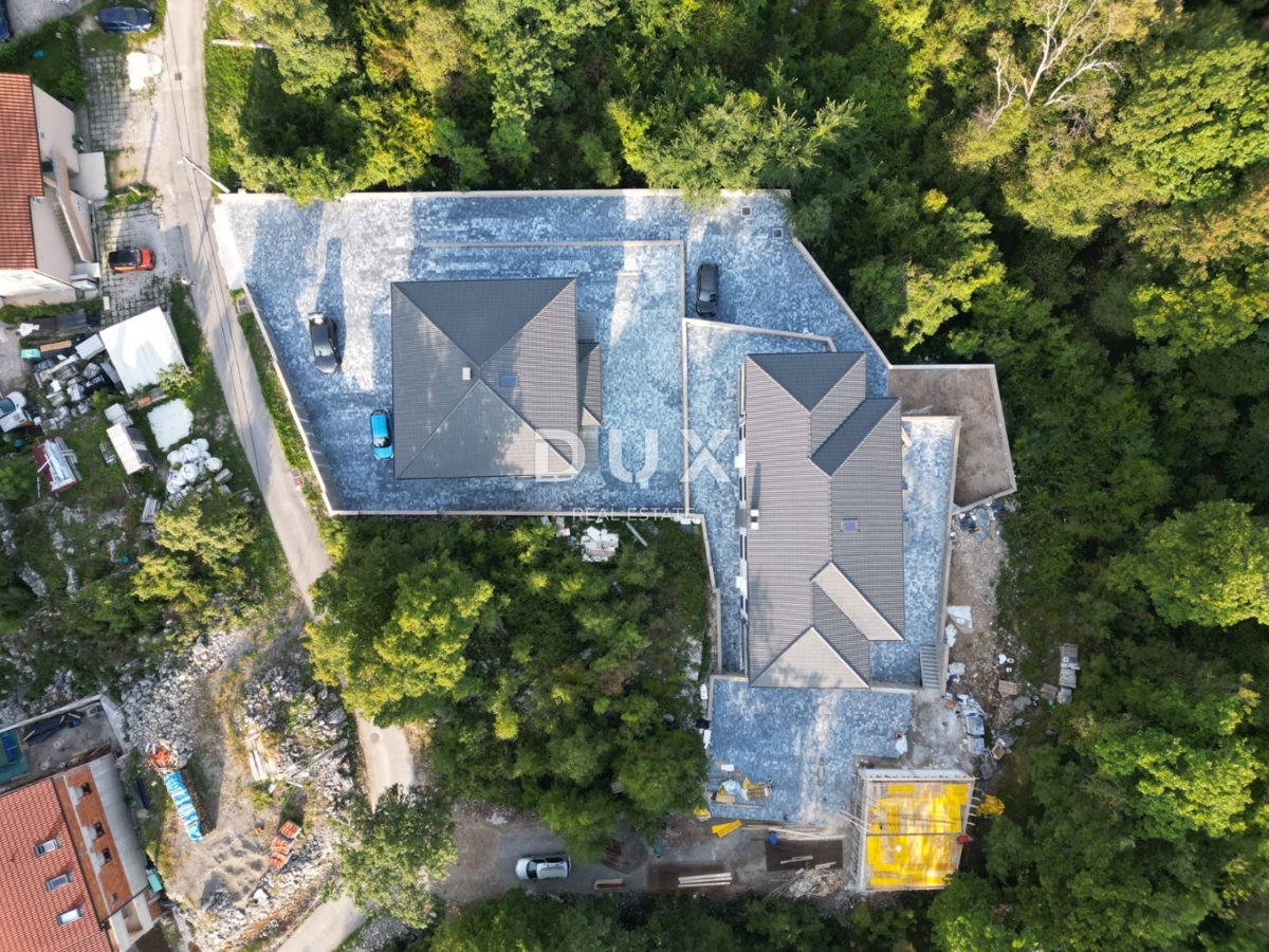 MATULJI, JUŠIĆI, JURDANI - appartamento 84m2 in un nuovo edificio con soggiorno + 2 camere da letto e giardino 