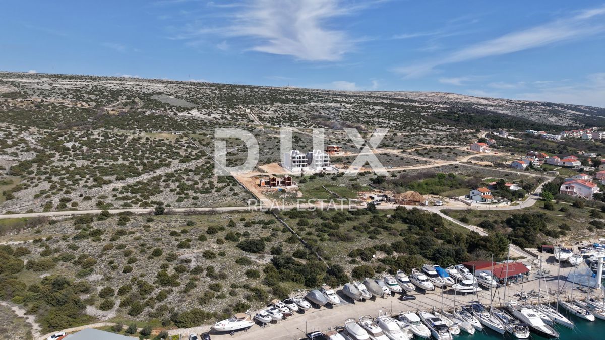 ISOLA DI PAG, ŠIMUNI - attico moderno in un nuovo edificio di alta qualità, vista mare, terrazza sul tetto