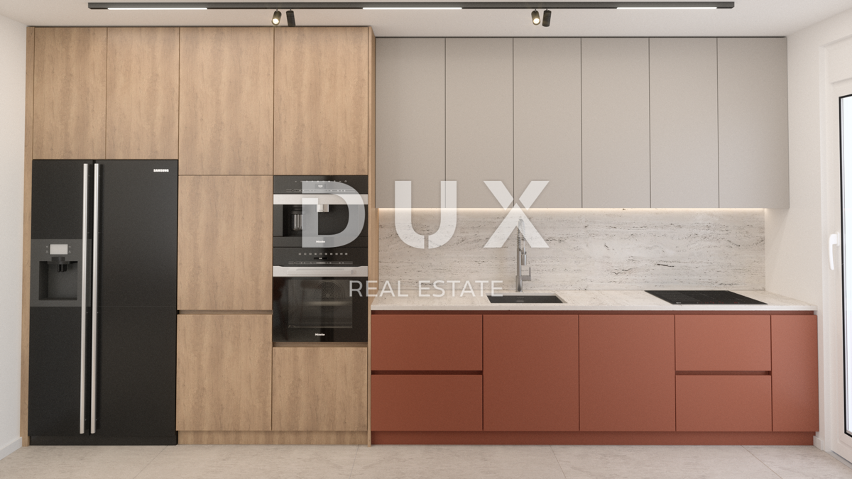 ISOLA DI PAG, ŠIMUNI - attico moderno in un nuovo edificio di alta qualità, vista mare, terrazza sul tetto