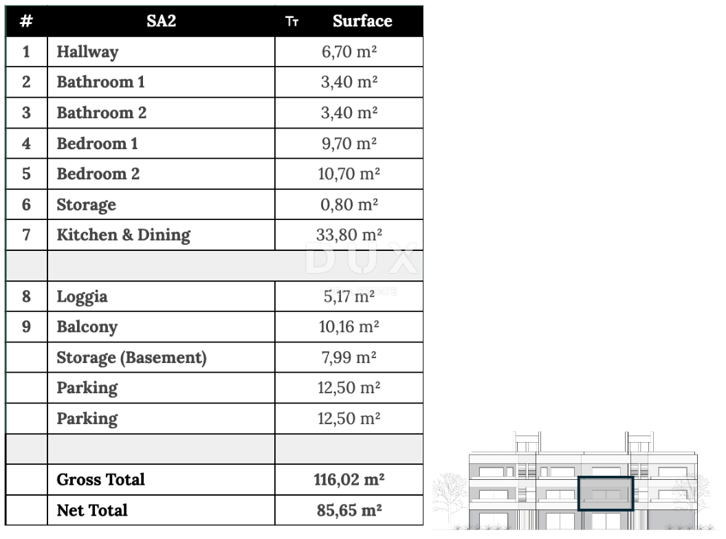 ZADAR, ZATON - Appartamento con vista mare a 95 metri dal mare! SA2