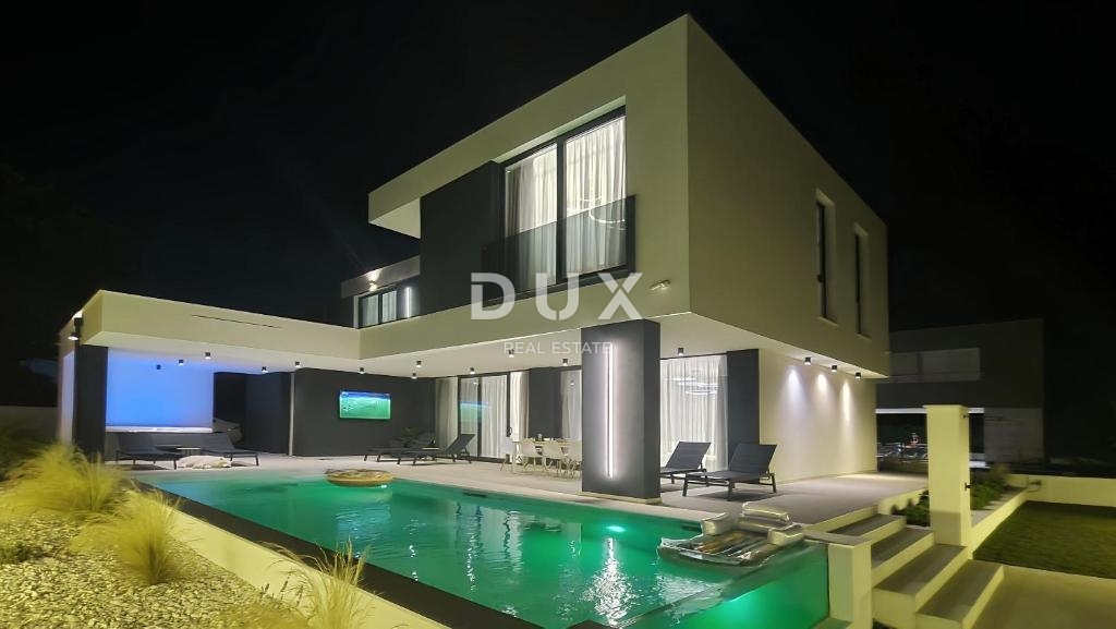 ZADAR, KOŽINO - Villa di lusso con vista mare! Riscaldamento a pavimento, pompa di calore, piscina...