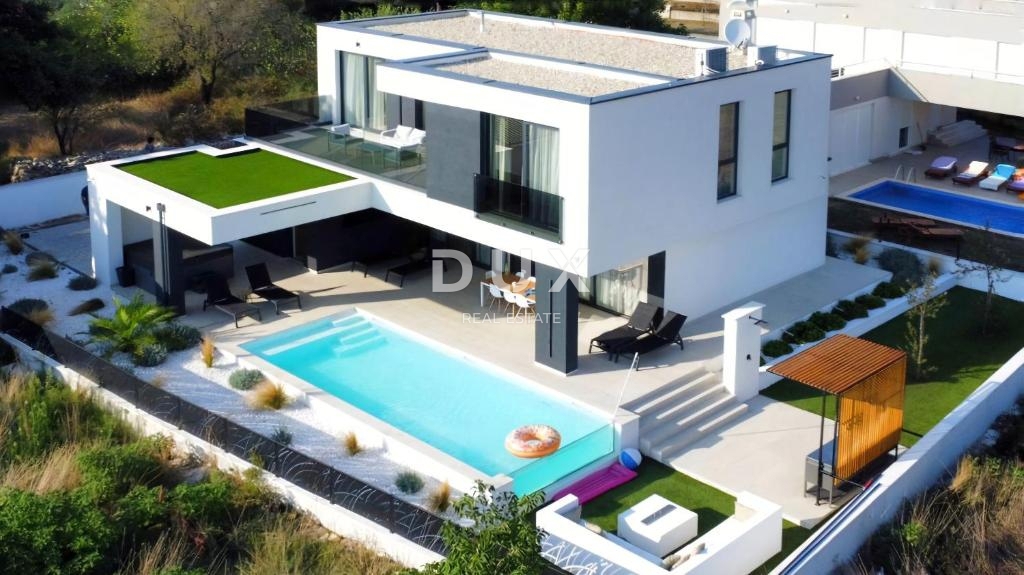 ZADAR, KOŽINO - Villa di lusso con vista mare! Riscaldamento a pavimento, pompa di calore, piscina...