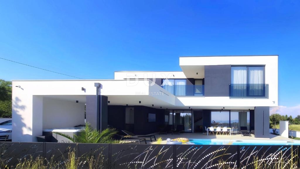 ZADAR, KOŽINO - Villa di lusso con vista mare! Riscaldamento a pavimento, pompa di calore, piscina...