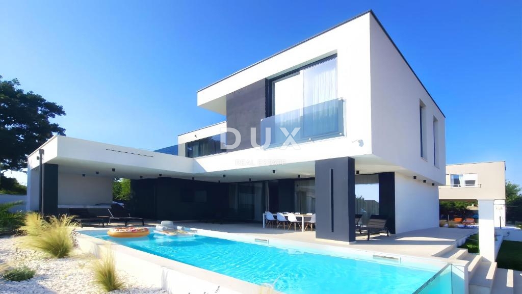 ZADAR, KOŽINO - Villa di lusso con vista mare! Riscaldamento a pavimento, pompa di calore, piscina...