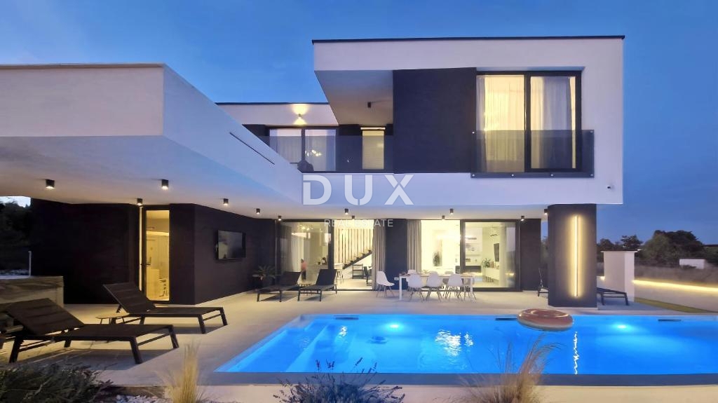 ZADAR, KOŽINO - Villa di lusso con vista mare! Riscaldamento a pavimento, pompa di calore, piscina...