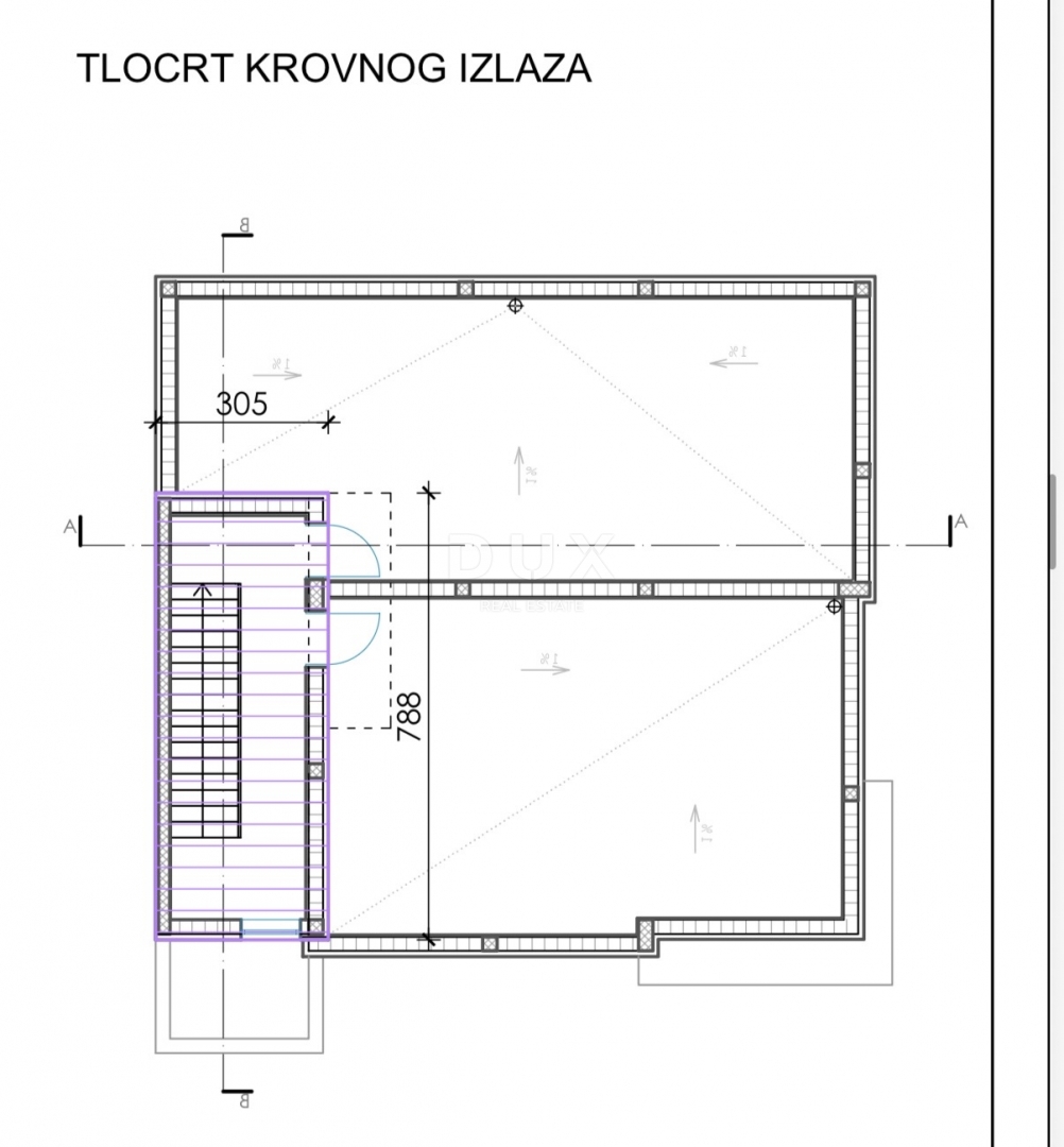 ZADAR, BIBINJE - Appartamento con due camere da letto e terrazza sul tetto in una posizione attraente S5