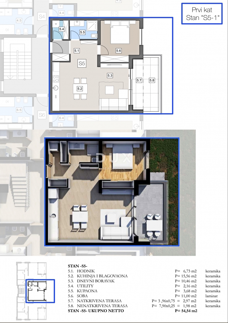 ISTRIA, LABIN - Appartamento in un moderno edificio di nuova costruzione