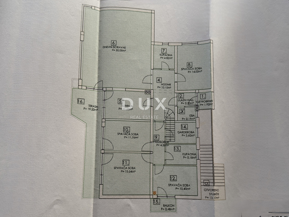 RIJEKA, TRSAT - piano di una casa privata con una splendida vista sul mare, posizione privilegiata sopra il centro di Rijeka