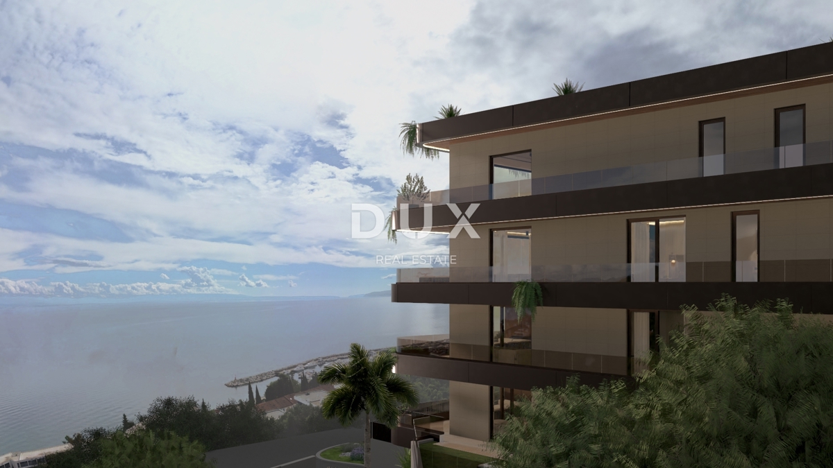 OPATIJA, IČIĆI - Elegante appartamento con terrazza e vista su tutto il Quarnero