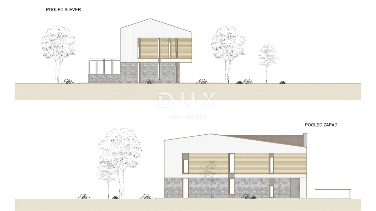 ISTRIA, ALBONA - Terreno con progetto principale