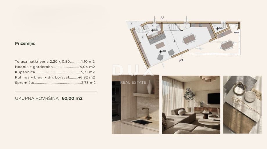 ISTRIA, ALBONA - Terreno con progetto principale