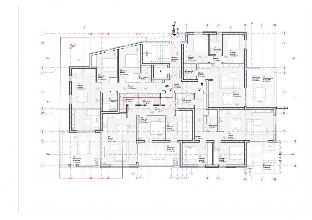 SEBENICO, VODICE – Lussuoso appartamento con due camere da letto con vista mare e arredamento di alta qualità