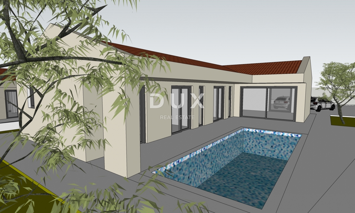 ISTRIA, MARČANA - Progetto premium di una casa a un piano con piscina