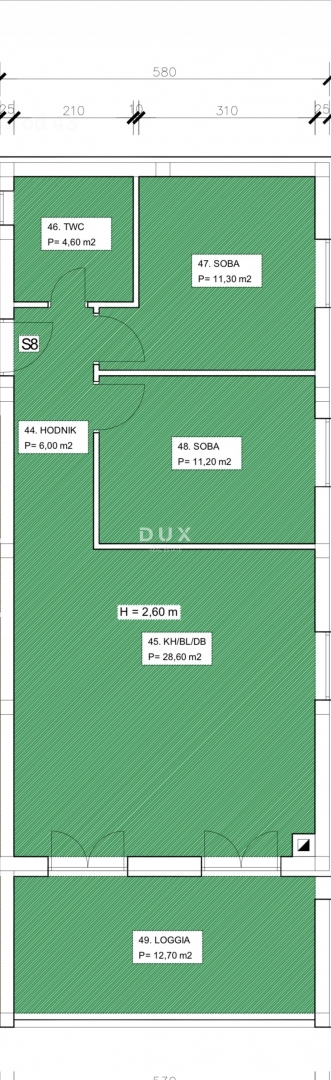 ZARA, CASE ROSSE - Appartamento con due camere da letto, garage + parcheggio!