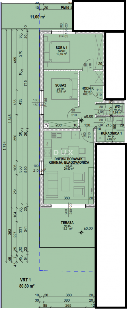 PAG, POVLJANA - OCCASIONE! Nuovo edificio a 200 metri dalla spiaggia! S1